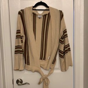 Wrap tie sweater